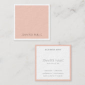 Elegantes Template Minimalistisch Luxury Premium D Quadratische Visitenkarte (Vorne/Hinten)