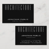 Elegantes Template Moderne Architektur Top Visitenkarte (Vorne/Hinten)