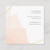 Elegantes Template Modernes, Minimalistisches Beru Quadratische Visitenkarte (Rückseite)