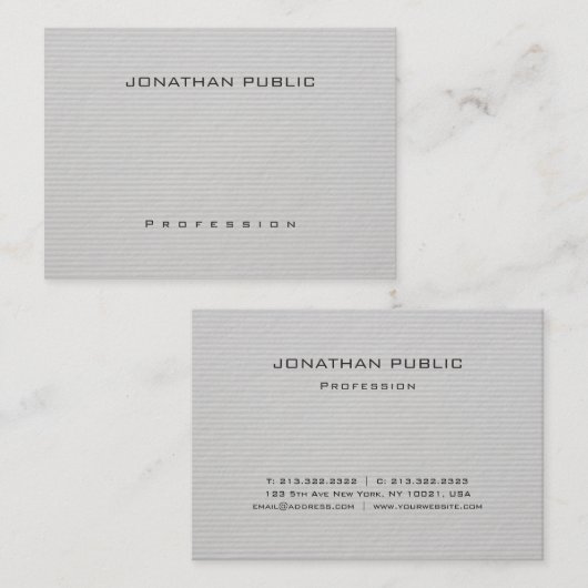 Elegantes Template Modernes, Minimalistisches Beru Visitenkarte (Vorne/Hinten)