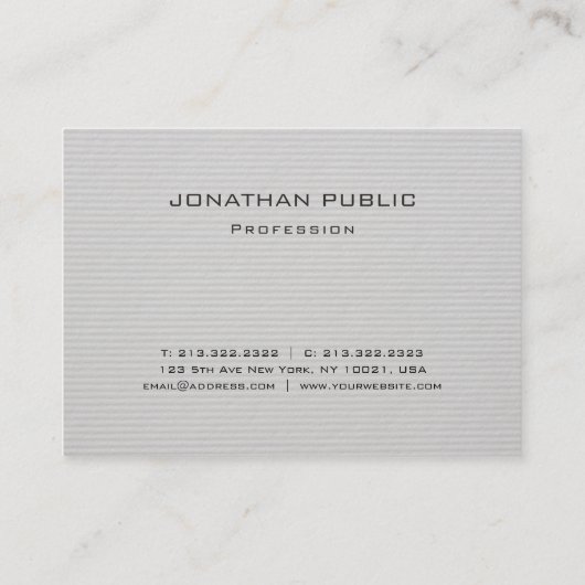 Elegantes Template Modernes, Minimalistisches Beru Visitenkarte (Rückseite)