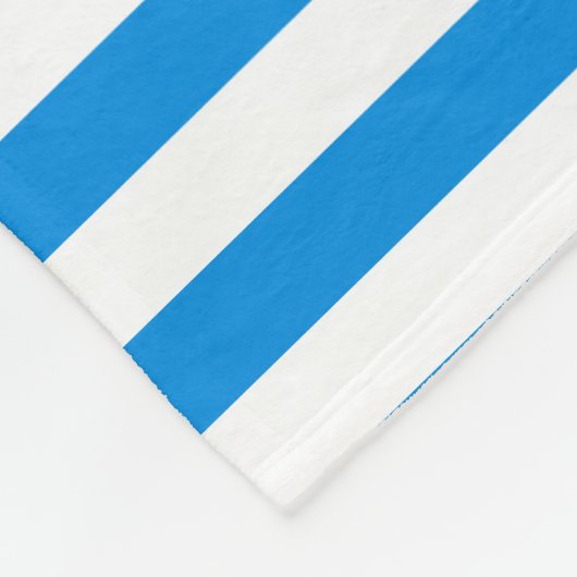 Elegantes Template Trendy Blue White Striping Medi Fleecedecke (Ecke)