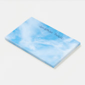 Elegantes Template White Clouds Blue Sky Moderne Post-it Klebezettel (angewinkelt)