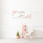 Elegantes Tequila Pink Fun Brautparty Willkommen Banner (Insitu)