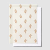 Elegantes Terracotta Pergament Einladungen (Versetzt)