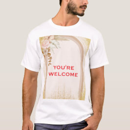 Elegantes Terrakotta-Blumen-Grafik-T-Shirt T-Shirt