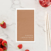 Elegantes Terrakotta-Trend Minimalist Chic Custom Serviette (Beispiel)