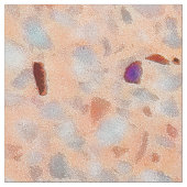 Elegantes Terrazzo Retro Rosa Lila weißes Muster Stoff (Nahaufnahme)