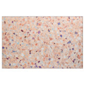 Elegantes Terrazzo Retro Rosa Lila weißes Muster Stoff (Fat Quarter (45,7 x 55,9 cm))