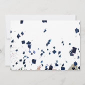 Elegantes Text Foto High School Abschluss Ankündigung (Rückseite)