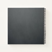 Elegantes Texture Gray Radish Foto Rezept Buch (Rückseite)