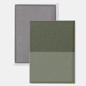 Elegantes Textured Moss Green Magnet - Anpassbar (Vorderseite/Rückseite)