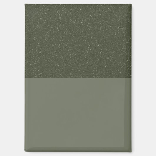 Elegantes Textured Moss Green Magnet - Anpassbar (Vorderseite)