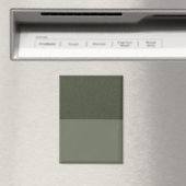 Elegantes Textured Moss Green Magnet - Anpassbar (In Situ (Geschirrspüler))