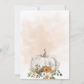 Elegantes Thanksgiving-Dinner Einladung (Rückseite)