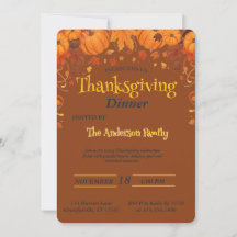 Elegantes Thanksgiving-Dinner-Kürbis-Herbstblätter