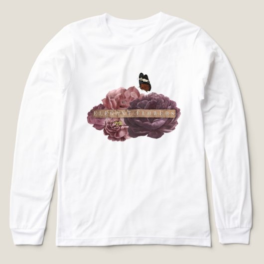 Elegantes Thema Blume Tri-Blend Shirt (Design Vorderseite)