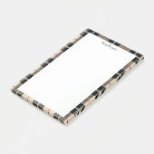 Elegantes Thompson-Kamel-kariertes Flanell-Muster Post-it Klebezettel (angewinkelt)