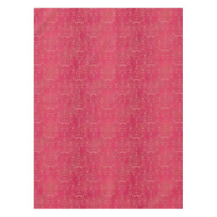 Elegantes tiefrosa Damastmuster Tischdecke