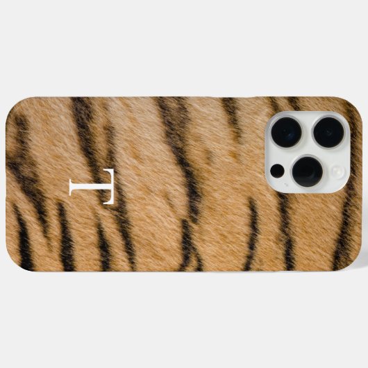 Elegantes Tiger Stripe Fur Muster - Chic Case-Mate iPhone Hülle (Rückseite (Horizontal))