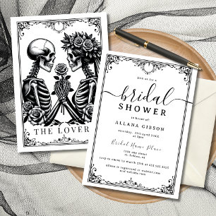 Elegantes Till Death Do us Part Tarot Brautparty Einladung