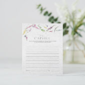 Elegantes Time Capsule Wildblume Blumenduschenspie (Stehend Vorderseite)