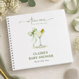 Elegantes TIni One Baby-Shower-Gästebuch Notizblock