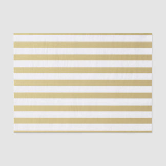 Elegantes Tissue aus Gold und weißen Streifen Seidenpapier