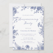 Elegantes Toile Französisches Party Einladung (Vorderseite)