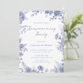 Elegantes Toile Französisches Party Einladung (Stehend Vorderseite)