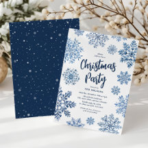 Elegantes Toile Snowflake Weihnachts-Party