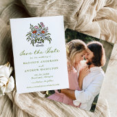 Elegantes toskanisches Sunset Blooms Foto Save The Date