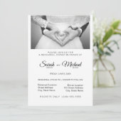 Elegantes traditionelles Foto Abendessen Probe Einladung (Stehend Vorderseite)