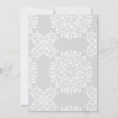 Elegantes traditionelles Foto Abendessen Probe Einladung (Rückseite)