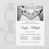 Elegantes traditionelles Foto Abendessen Probe Einladung (Vorne/Hinten)