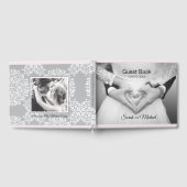 Elegantes traditionelles Foto Wedding Guest Book Gästebuch (Voll)