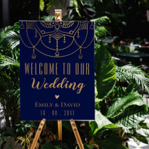 Elegantes, traditionelles indisches Design Willkom