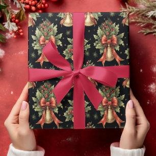 Elegantes traditionelles Weihnachtswrapping Paper Geschenkpapier