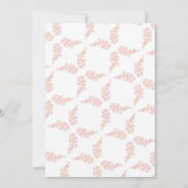 Elegantes Traubenmost Champagner Brautparty Einladung (Rückseite)