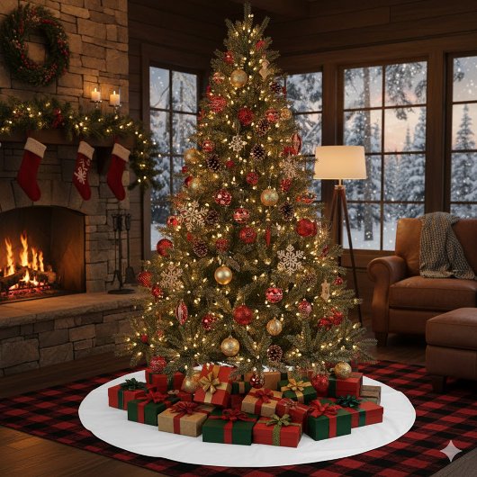 Elegantes Tree Skirt für eine gemütliche Touch Fleece Weihnachtsbaumdecke