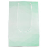 Elegantes, trendiges, grünes Farbmodell Modernes T Mittlere Geschenktüte (Rückseite)