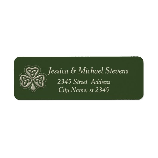 Elegantes trendiges Irish Kleeblatt (Vorne)