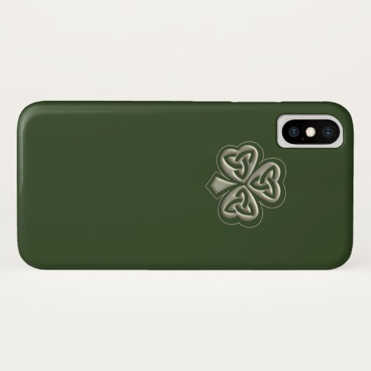 Elegantes trendiges Irish Kleeblatt Case-Mate iPhone Hülle (Rückseite (Horizontal))