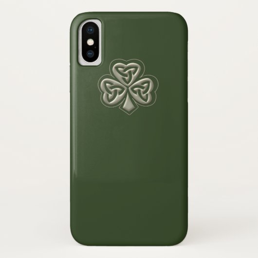 Elegantes trendiges Irish Kleeblatt Case-Mate iPhone Hülle (Rückseite)