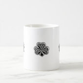 Elegantes trendiges Irish Kleeblatt Kaffeetasse (Mittel)