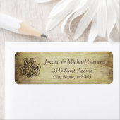 Elegantes trendiges Irish Kleeblatt Label (Insitu)