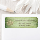 Elegantes trendiges Irish Kleeblatt Label (Insitu)