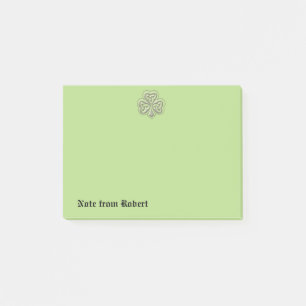 Elegantes trendiges Irish Kleeblatt Post-it Klebezettel