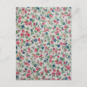 Elegantes trendiges Mädchen mit vintage Rosen Blum Postkarte