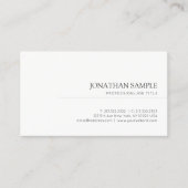 Elegantes trendiges, sauberes grafisches Design Mo Visitenkarte (Vorderseite)